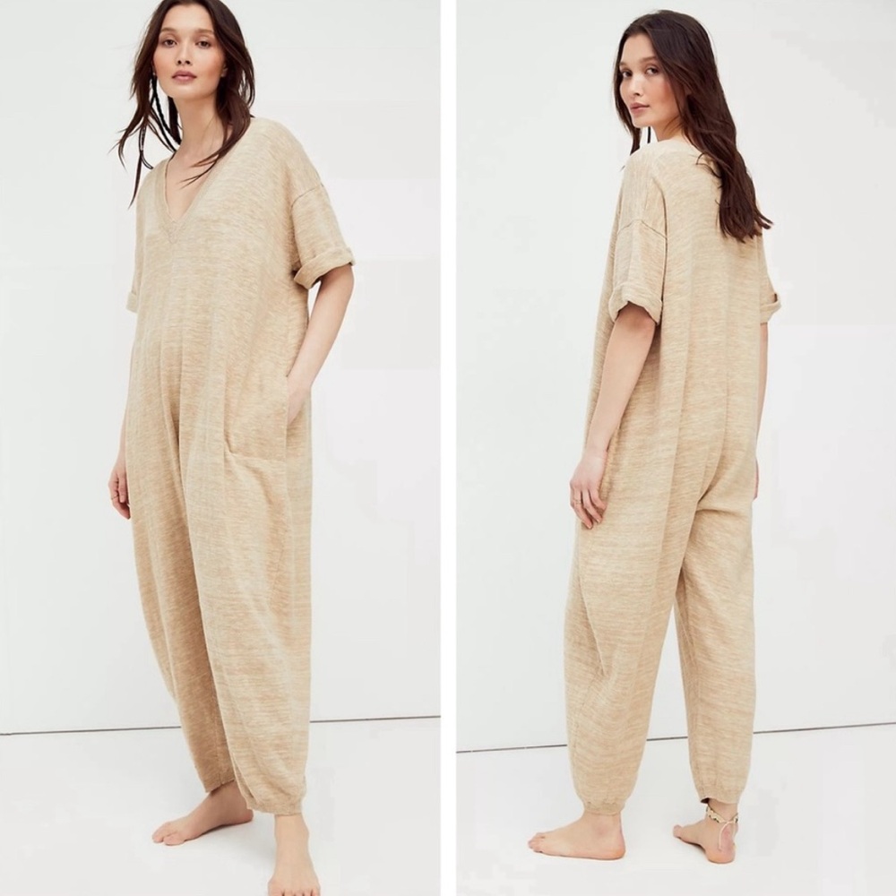 Free People Beach Everyday Sweater One Piece Oatmeal